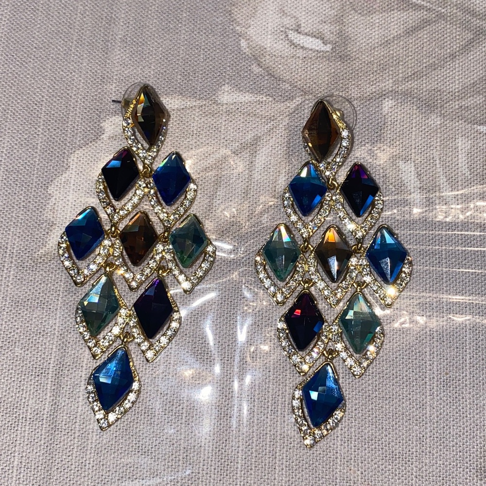 Elegant Multicolor Statement Earrings